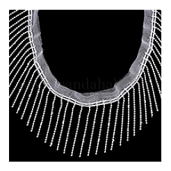 2 ярд полиэфирной кружевной ленты с кисточками&nbsp;OCOR-PH0006-48A