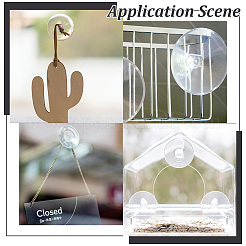 100 Stück transparente PVC-Saugnäpfe&nbsp;PVC-GO0001-01