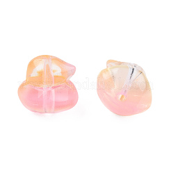 Perle di vetro verniciate a spruzzo trasparente&nbsp;GLAA-N035-023-G04