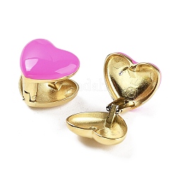 Золотые серьги-кольца из нержавеющей стали 304 с эмалью&nbsp;EJEW-P245-07G