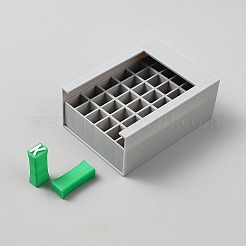 Juego de sellos de plástico ABS con símbolos del alfabeto para cerámica de arcilla&nbsp;DIY-WH0308-942A