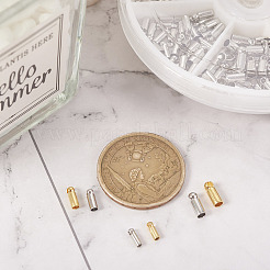 240шт 6 стильный латунный конец шнура&nbsp;KK-TA0001-28