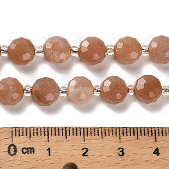 Натуральный Sunstone бисер пряди G-B153-A14