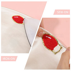 18 шт. 6-х цветные рождественские лампочки из полиэстера с вышивкой&nbsp;PATC-CA0001-35