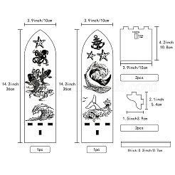 Настенный деревянный подсвечник в стиле бохо&nbsp;AJEW-WH0378-004