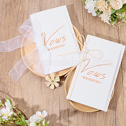 2 tarjeta de votos matrimoniales de papel&nbsp;AJEW-CP0011-25B