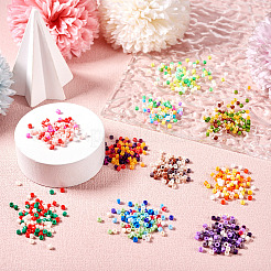 1000pcs 10 Farben handgemachte Bunte Malerei-Perlen&nbsp;LAMP-TA0001-29