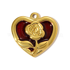 Подвески из нержавеющей стали 304 с эмалью&nbsp;STAS-OY005-28G