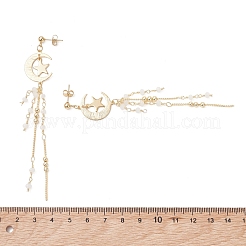 Pendientes colgantes de acero inoxidable 304 y latón&nbsp;EJEW-TA00807