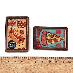 Fast-Food-Cabochons aus undurchsichtigem Harz&nbsp;RESI-C078-01