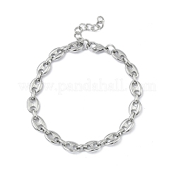 Pulseras de eslabones de acero inoxidable 304&nbsp;BJEW-B169-02P