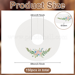 Breloques pour verres à vin en papier&nbsp;AJEW-WH0080-13C