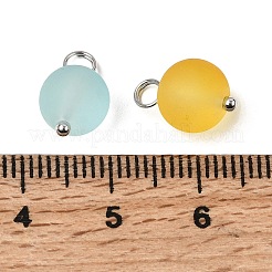 160 шт. подвески из матового прозрачного стекла&nbsp;PALLOY-ME00024