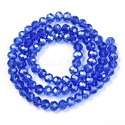 Chapelets de perles en verre électroplaqué&nbsp;EGLA-A034-T8mm-A32