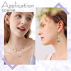 16шт 4 цвета стеклянные подвески&nbsp;GLAA-GA0001-32