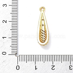 Messing Mikro ebnen Zirkonia Anhänger&nbsp;KK-C254-08G
