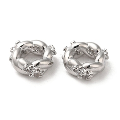 Латунные микро проложить кубического циркония бусы&nbsp;KK-P239-29A-P