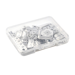 36шт 12 стильные подвески из сплава в тибетском стиле на День учителя&nbsp;TIBE-FS0003-28