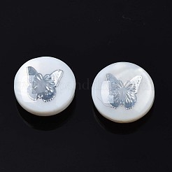 Бусины из натуральных пресноводных ракушек&nbsp;SHEL-N003-22-13P