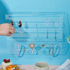 Акриловый настенный держатель для сережек&nbsp;ODIS-WH0086-110B