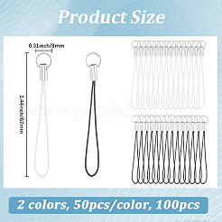 100 Stück Nylon-Handygurte in 5 Farben&nbsp;FIND-GF0009-02