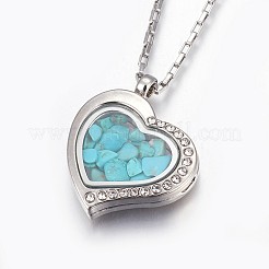 Collane del pendente del rhinestone della lega&nbsp;NJEW-JN02234