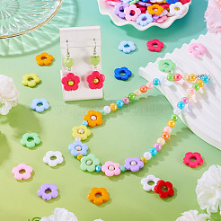 100pcs perles acryliques opaques&nbsp;MACR-TA0002-64