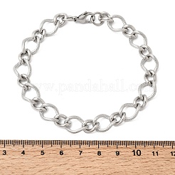 201 Edelstahl-Gliederarmbänder für Herren&nbsp;STAS-T077-11P