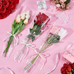 100 шт. пластиковые пакеты для букетов цветов&nbsp;AJEW-FG0005-24