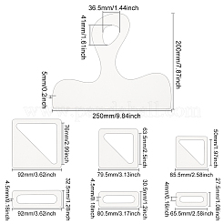 2 набор из 1 прозрачных акриловых штамповочных блоков&nbsp;DIY-BC0006-88