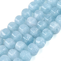 Natürliche weiße Jade perlen Stränge&nbsp;G-N359-13A-01