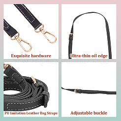 3 шт. 3-х цветные регулируемые ручки для сумки из искусственной кожи&nbsp;DIY-WR0003-36A