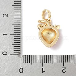 Pendentifs en laiton zircone cubique&nbsp;KK-M326-05C-G