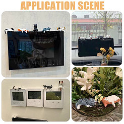 12 décoration d'affichage de chat en PVC&nbsp;DJEW-CA0001-52