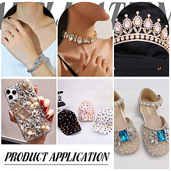 Пришить утюгом и стеклом стразы&nbsp;GLAA-WH0036-51A