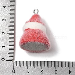 Рождественские подвески из непрозрачной смолы с эффектом флокирования&nbsp;LS-RESI-F062-04B