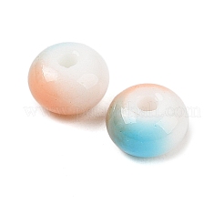 Perles en verre opaque peintes par pulvérisation&nbsp;GLAA-G118-01M