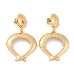 Овальные серьги-гвоздики из нержавеющей стали 304&nbsp;EJEW-L287-074G