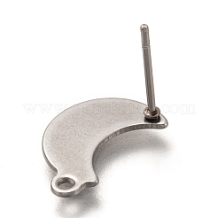 Anlaufgeschützte Ohrstecker-Beschläge aus Edelstahl 304&nbsp;STAS-I176-10P