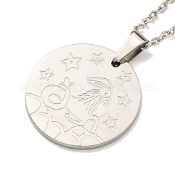 Collane con ciondolo a costellazione anti-ossidazione&nbsp;NJEW-S422-04P-10