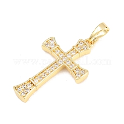 Colgante micropavé cubic zirconia de latón&nbsp;KK-F938-24E-G