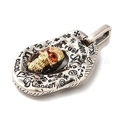 Gestell aus vergoldetem Messing mit Mikropavé-Zirkonia und Muschelanhängern&nbsp;KK-Q795-15B-AS