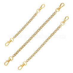 3 Stück 3 Stile 304 Edelstahl gedrehte Kettentasche Verlängerungsketten&nbsp;FIND-TA00002