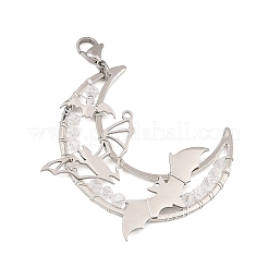 Pendentifs décoratifs en acier inoxydable et laiton&nbsp;HJEW-TA00505