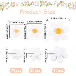 100шт 3 стиля непрозрачные кабошоны из смолы&nbsp;RESI-PA0001-15