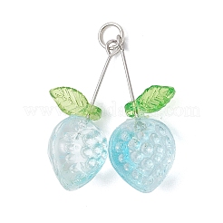 Прозрачный лак окрашенные стеклянные подвески&nbsp;PALLOY-JF04540