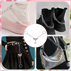 2 chaîne de chaussures en alliage en forme de chauve-souris avec toile d'araignée&nbsp;FIND-AN0001-05