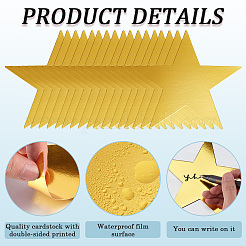 Бумажные блестящие наклейки на стену со звездами&nbsp;FIND-WH20023-006A