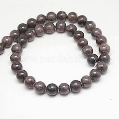 Chapelets de perles en jade jaune naturel&nbsp;G-G598-6mm-YXS-14