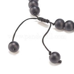 Браслет из бусин из натуральной лавы и тигрового глаза&nbsp;BJEW-TA00115-02